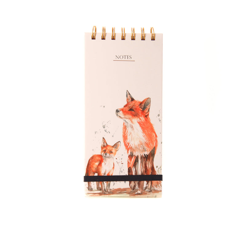 The Den' Fox and Cub  Watercolour Design Notepad