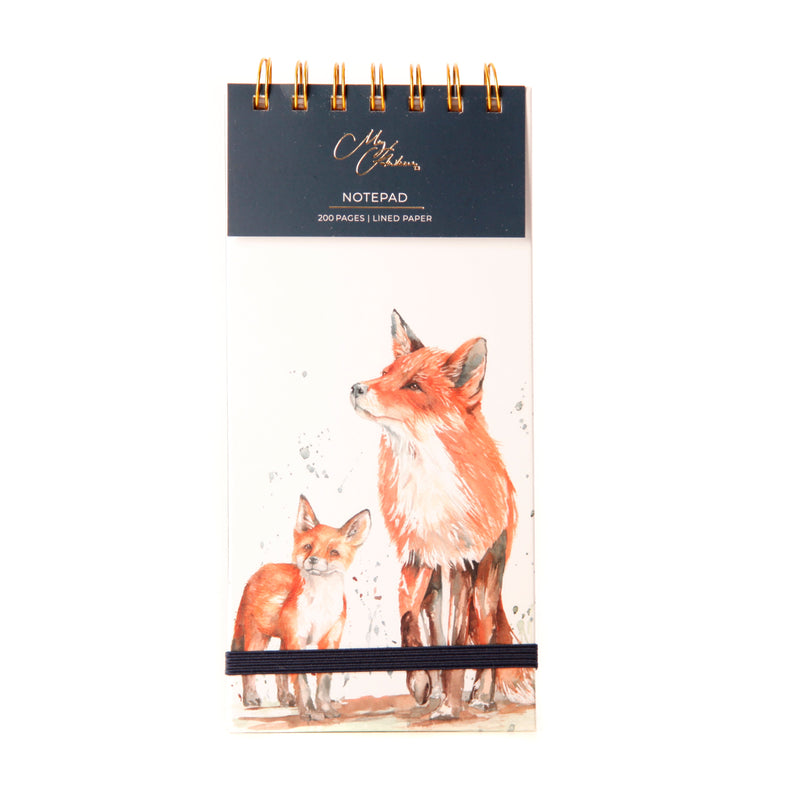 The Den' Fox and Cub  Watercolour Design Notepad