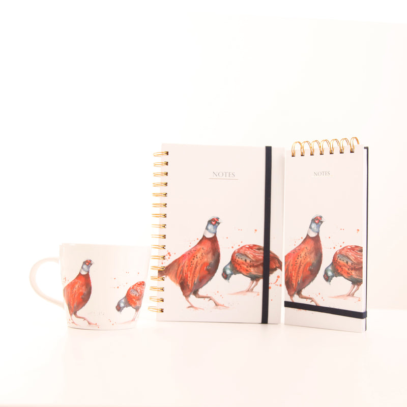 The Woodland' Pheasant Watercolour Design A5 Notebook