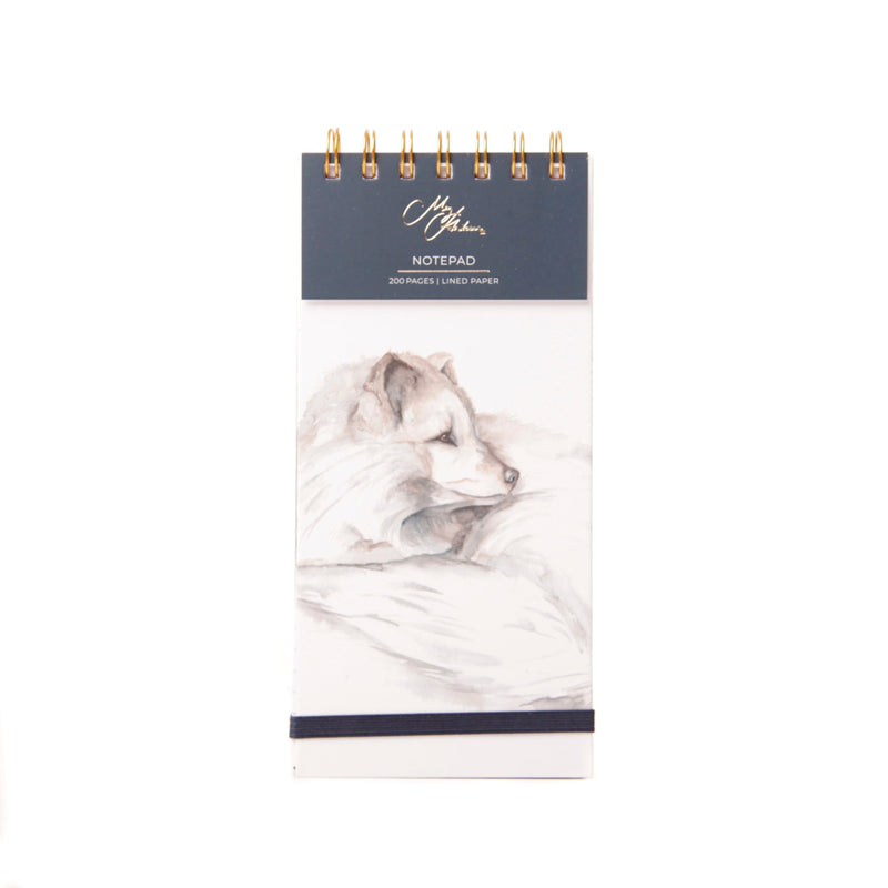 'The Artic' Arctic Fox Watercolour Design Notepad