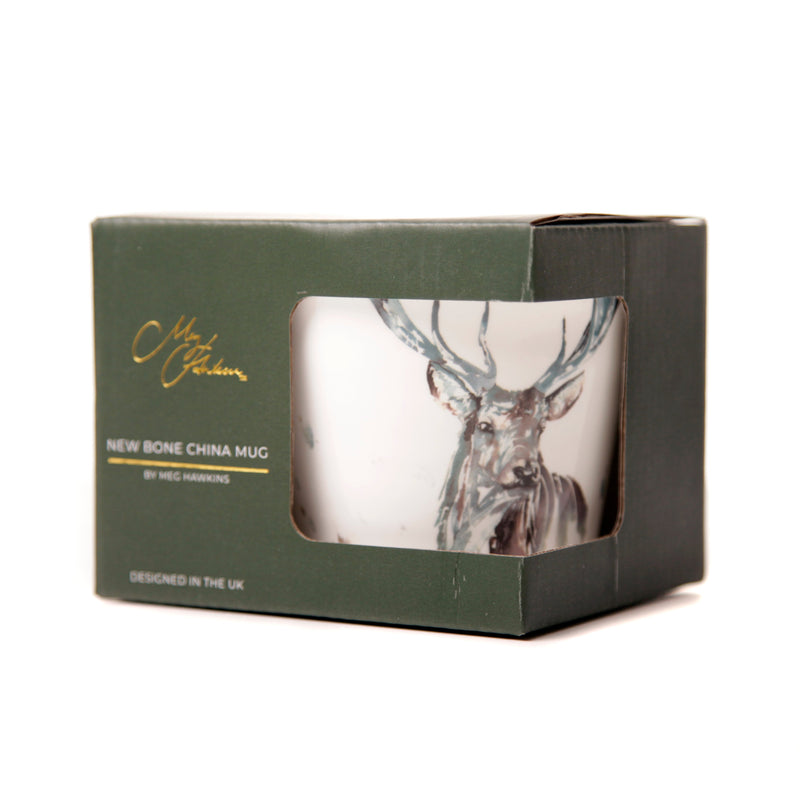 'The Highlands' Stag Design Bone China Mug