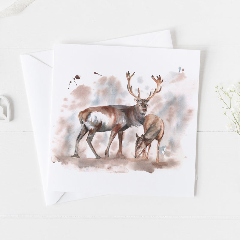 Stag and Doe card